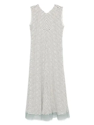 FENDI WHITE SILK DRESS