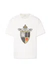 Fendi White T-shirt For Baby Boy With Crest In White