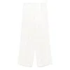 Fendi Floral-jacquard Trousers In White