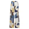 Fendi Pantalone Pigiama In Crêpe Stampata   Donna In White