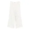 Fendi Lace-panel Trousers In White