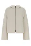 Fendi White Wool Blend Jacket In White
