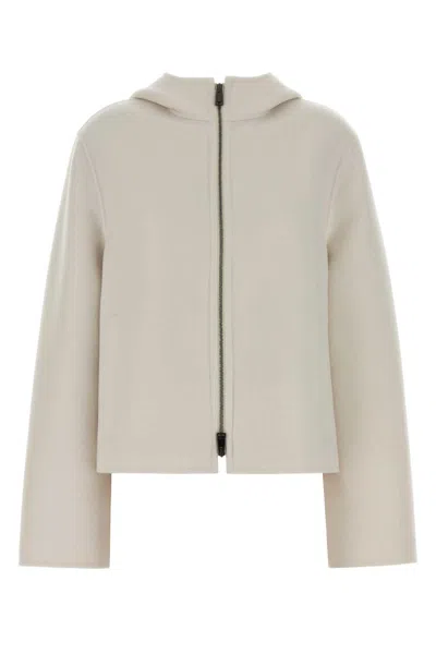 Fendi White Wool-blend Jacket