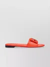 Fendi Wide-band Slides Embellished Selleria Stitching