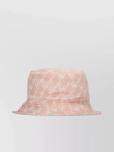 Fendi Wide Brim Bucket Hat Style Hair Accessories In Pink