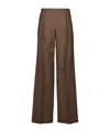 Fendi Wide-leg Tailored Trousers In Brown