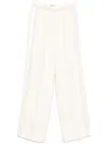 Fendi Panelled Wide-leg Trousers In White