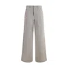 Fendi Wide Leg Denim Trousers With Multiple Pockets