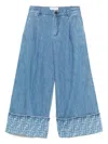 Fendi Kids Jeans In Blue
