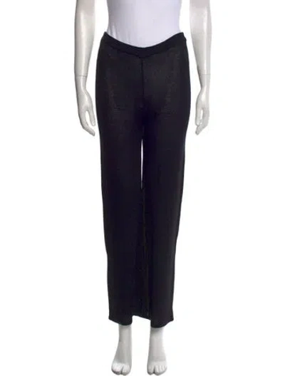 Pre-owned Fendi Wide Leg Pants In Black