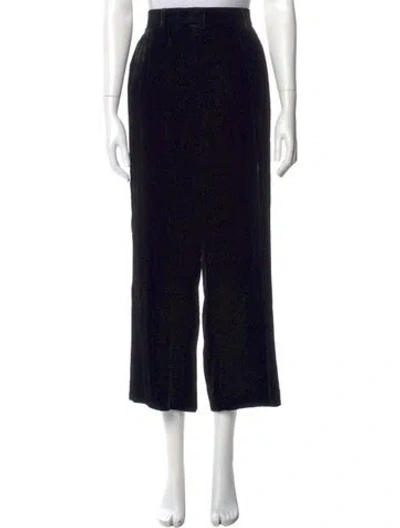Pre-owned Fendi Wide Leg Pants In Black