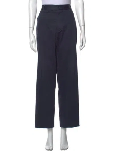 Pre-owned Fendi Wide Leg Pants In Blue