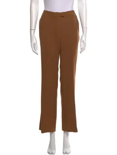 Pre-owned Fendi Wide Leg Pants In Brown