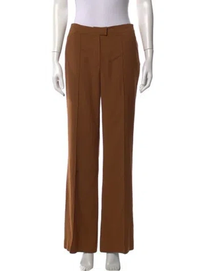 Pre-owned Fendi Wide Leg Pants In Brown