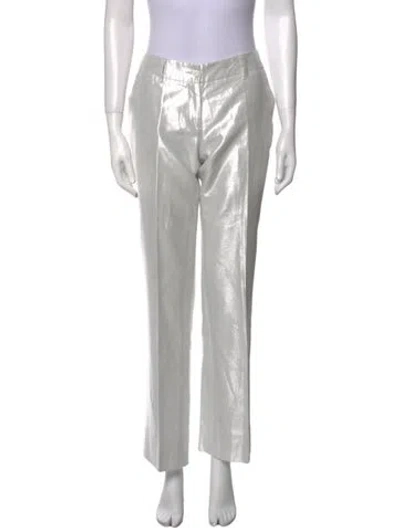 Pre-owned Fendi Wide Leg Pants In Gray