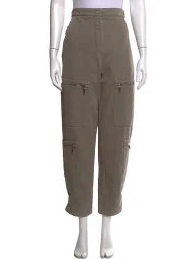 Pre-owned Fendi Wide Leg Pants In Gray