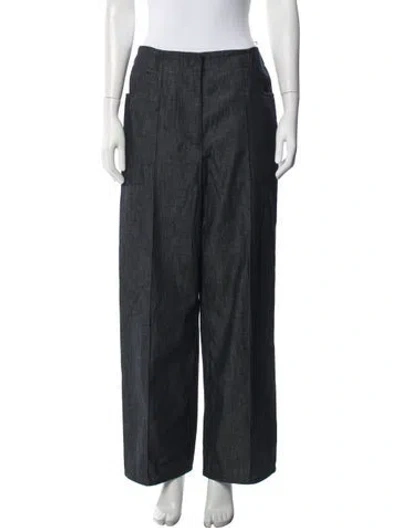Pre-owned Fendi Wide Leg Pants In Grey