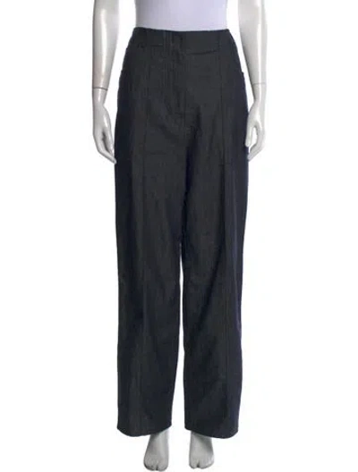 Pre-owned Fendi Wide Leg Pants In Grey