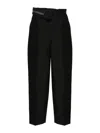 Fendi "kid Mohair Carrot Fit Pants In Negro