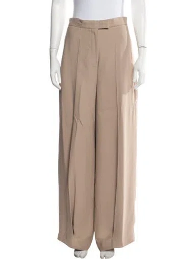 Pre-owned Fendi Wide Leg Pants In Neutral