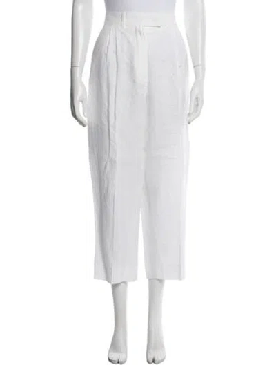 Pre-owned Fendi Wide Leg Pants In Neutrals