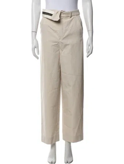 Pre-owned Fendi Wide Leg Pants W/ Tags In Neutrals