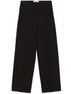 Fendi Wide Leg Wool Trousers In Violet