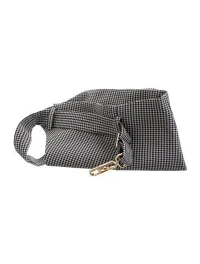 Pre-owned Fendi Wide Virgin Wool Waist Belt In Grey