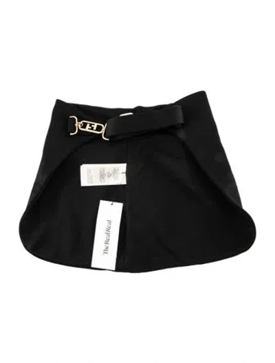 Pre-owned Fendi Wide Waist Belt In Black