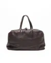 Fendi Wild Stitch Boston Bag In Brown