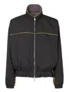 Fendi Windbreaker Technical Fabric In Black