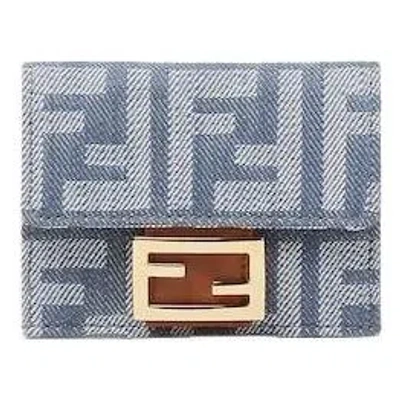 Fendi (wmns)  Fw25 Baguette Tri-fold Wallet 'blue'