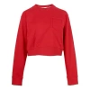 Fendi (wmns)  Ss21 Logo Printing Round-neck Swea Red