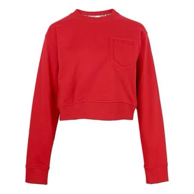 Fendi (wmns)  Ss21 Logo Printing Round-neck Swea Red