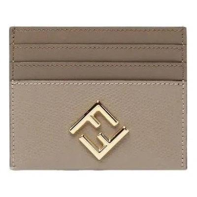 Fendi (wmns)  Ss26 Ff Diamonds Card Case 'grey' In Gray