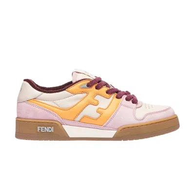 Pre-owned Fendi Wmns Ff Mixed Leather Low 'pink'