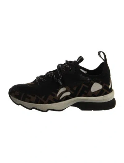 Pre-owned Fendi Wmns Ff Technical Mesh Sneaker 'brown Black' Chunky Sneakers