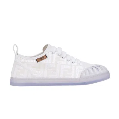 Pre-owned Fendi Wmns Roma Canvas Low 'ff Motif - White'