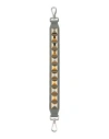 Fendi Woman Bag Strap Grey Size - Calfskin