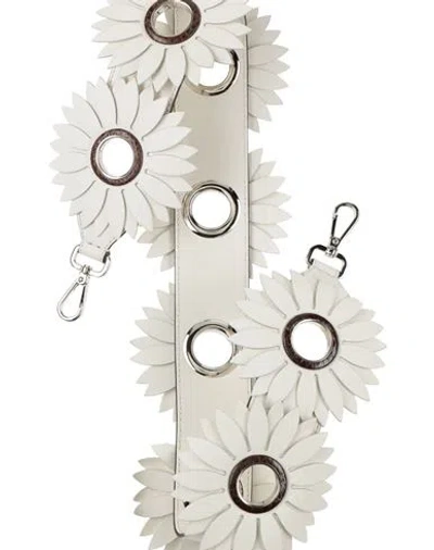 Fendi Woman Bag Strap White Size - Calfskin