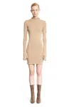 Fendi Beige Wool And Silk Dress In Beige