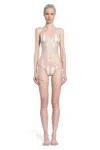 Fendi Beige Lycra Reversible Bikini In Beige