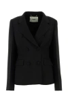 FENDI FENDI WOMAN BLACK WOOL BLEND FENDI X STEFANO PILATI BLAZER