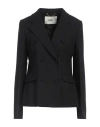 Fendi Black Wool Blend Blazer In Black