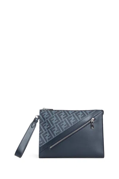 Fendi Woman Blue Clutches & Pouches