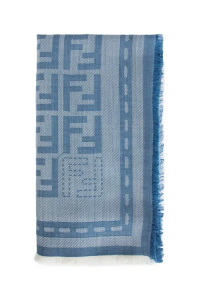Fendi Woman Blue Scarves