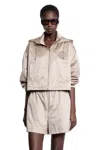 Fendi Logo-patch Jacket In Neutral