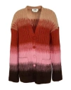 Fendi Gradient Mohair And Wool Oversized Cardigan Clothing In Multi