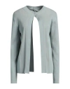 Fendi Woman Cardigan Sage Green Size 8 Wool, Cotton, Polyamide, Elastane In Sage Green