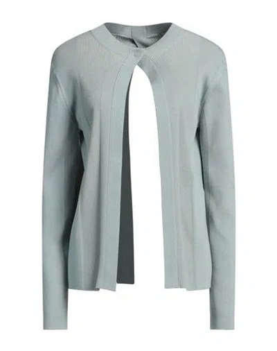 Fendi Woman Cardigan Sage Green Size 8 Wool, Cotton, Polyamide, Elastane